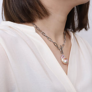 "S class" Natural Color Baroque Pearl Choker