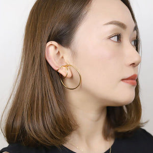 Triple Circle Ear Cuff Earrings
