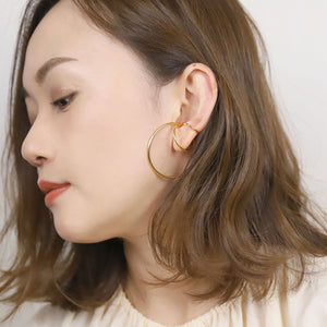 Triple Circle Ear Cuff Earrings